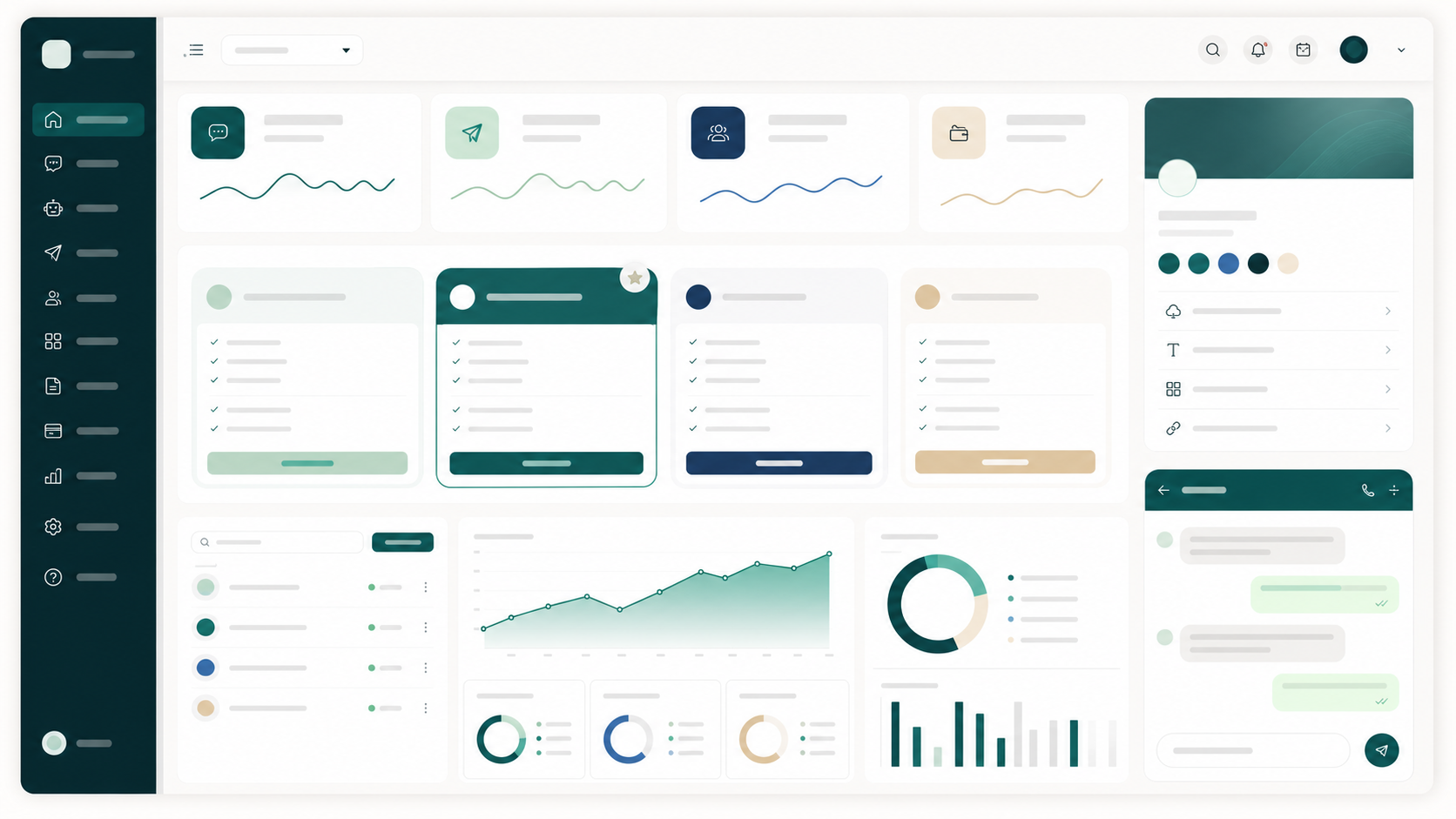 White-label partner portal with pricing and client panels